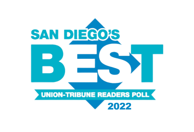 A logo that says "San Diego's Best, Union-Tribune reader's poll 2022"